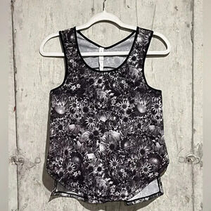 Lululemon Floral Succulents Run Split Singlet Tank Size 4